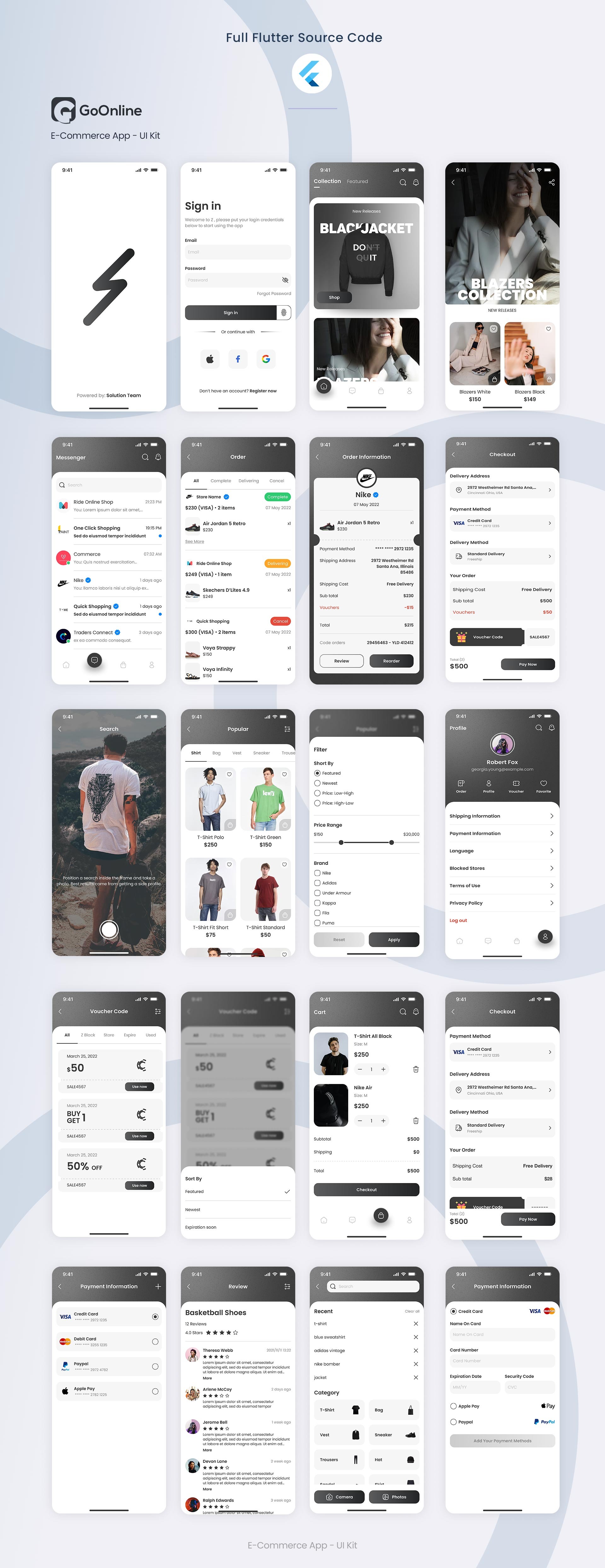 Amoux – Flutter Apps UI Design Template Kit